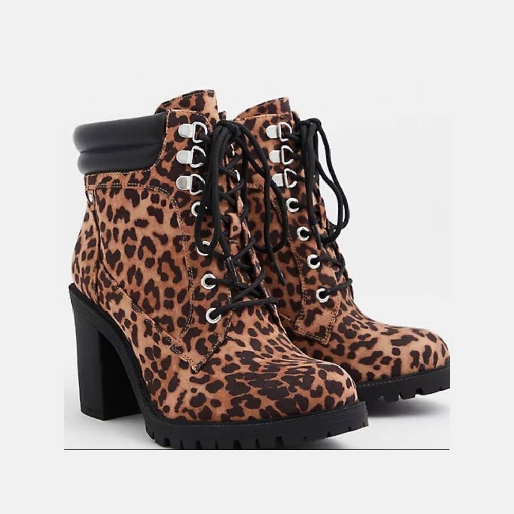 Torrid Cheetah Print Boots. Like new! Size 9.5